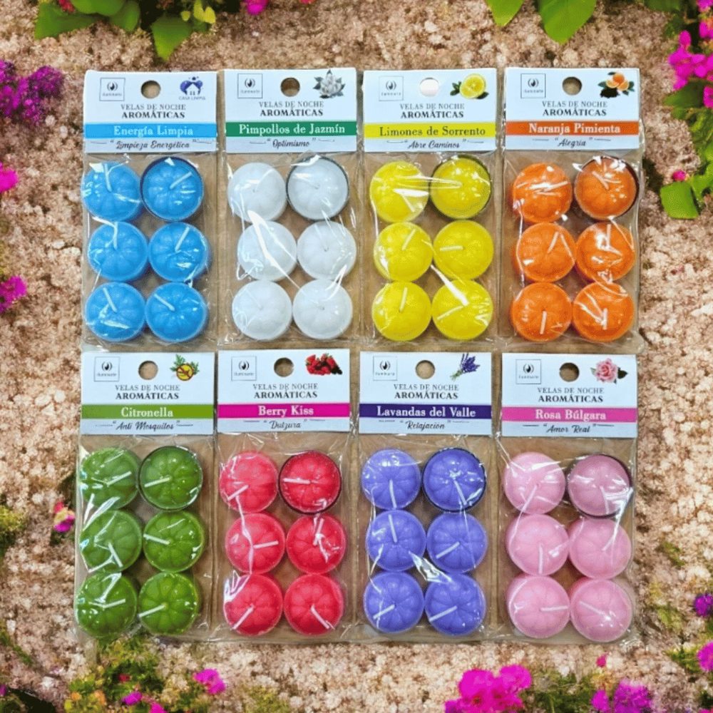 Velas Noche X 6 Aromaticas Colgables