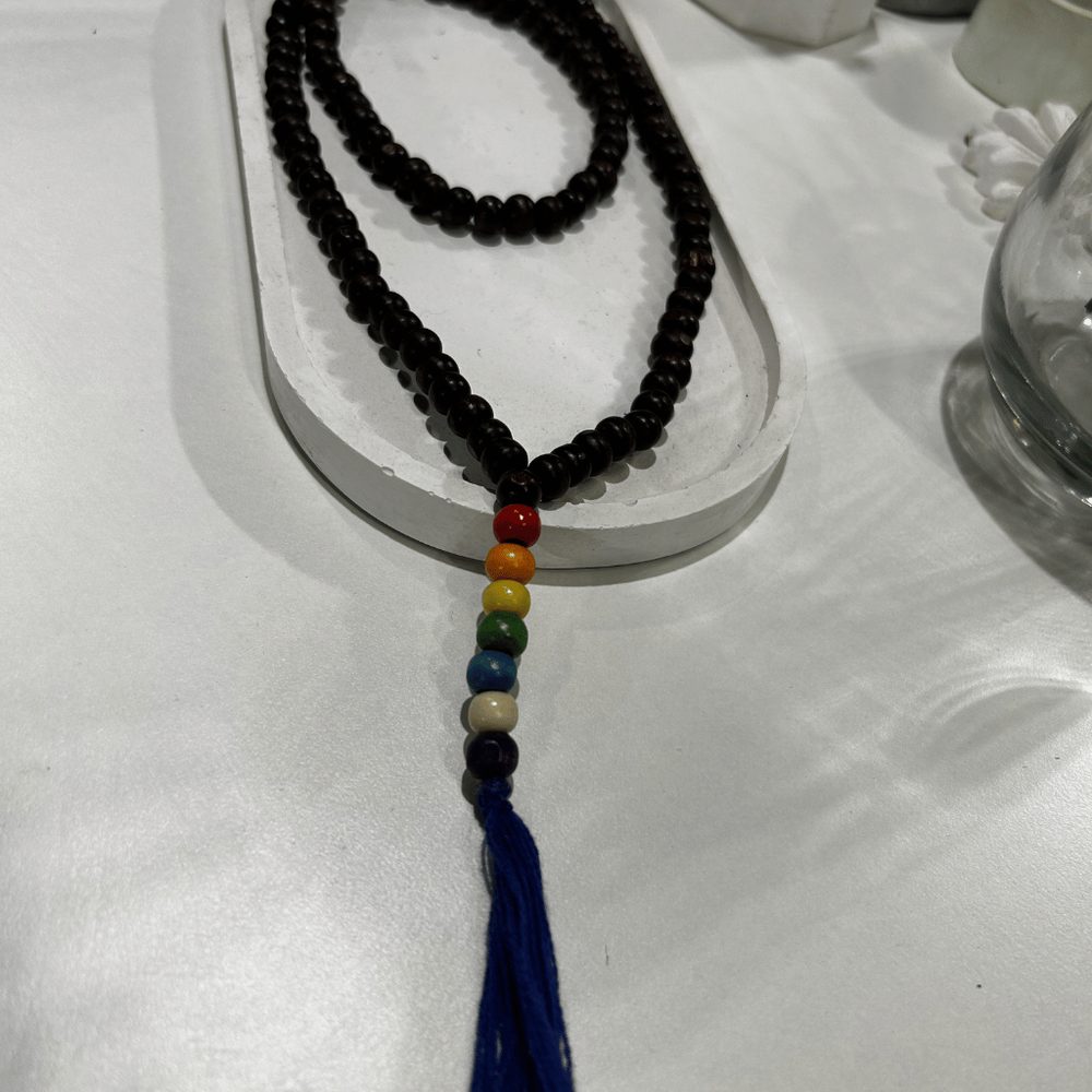 Rosario Hindu Madera 7 Colores