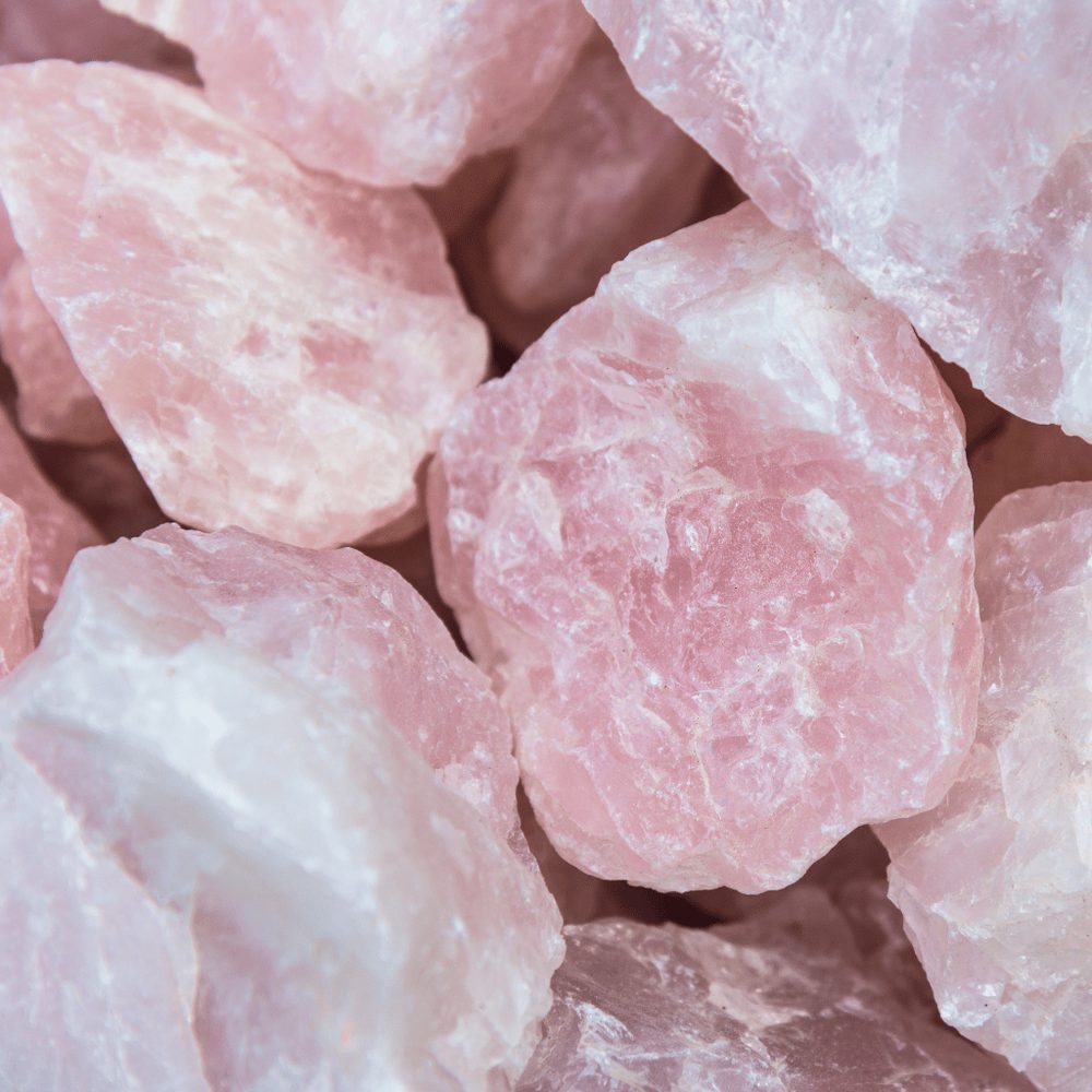 Piedras En Bruto" Cuarzo Rosa"