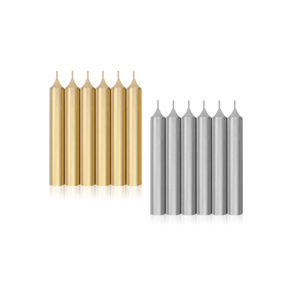 Vela Corta Oro Y Plata
