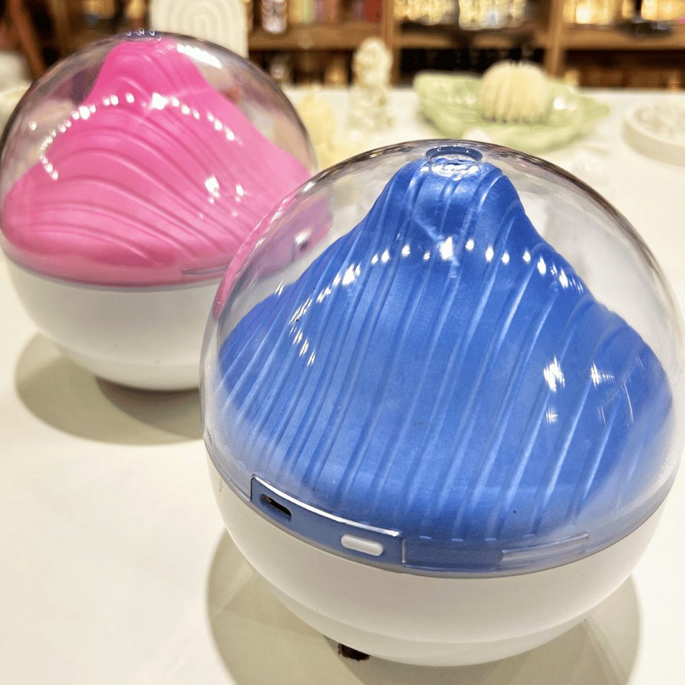 Humidificador Volcan Rosa Celeste Esfera